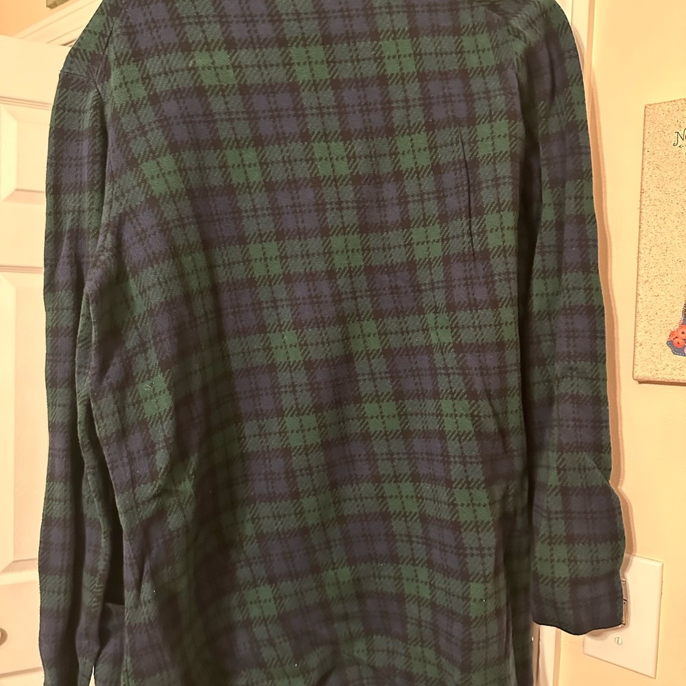 🍁FALL CLEANOUT- MAKE AN OFFER! 🍁 J. Crew black watch open cardigan, size small - Picture 2 of 2